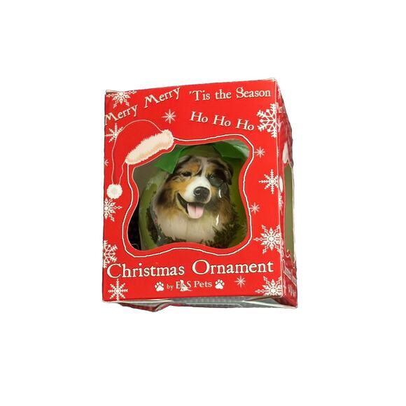 Australian Shepherd Christmas Holiday Ball Tree Ornament E&S Pets Dog READ - Picture 6 of 6